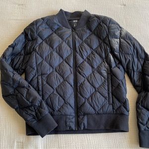 Uniqlo down bomber jacket, size small